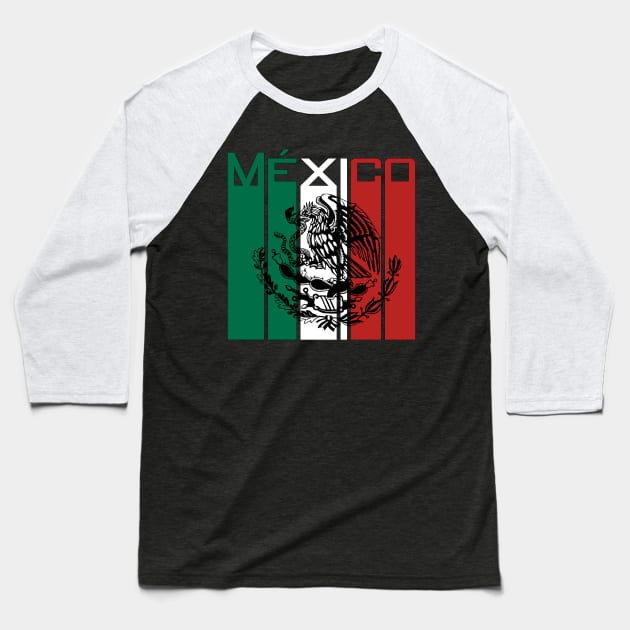 Playera Mexico Dia de la Independencia Mexicana bandera de Mexico Baseball T-Shirt by soccer t-shirts